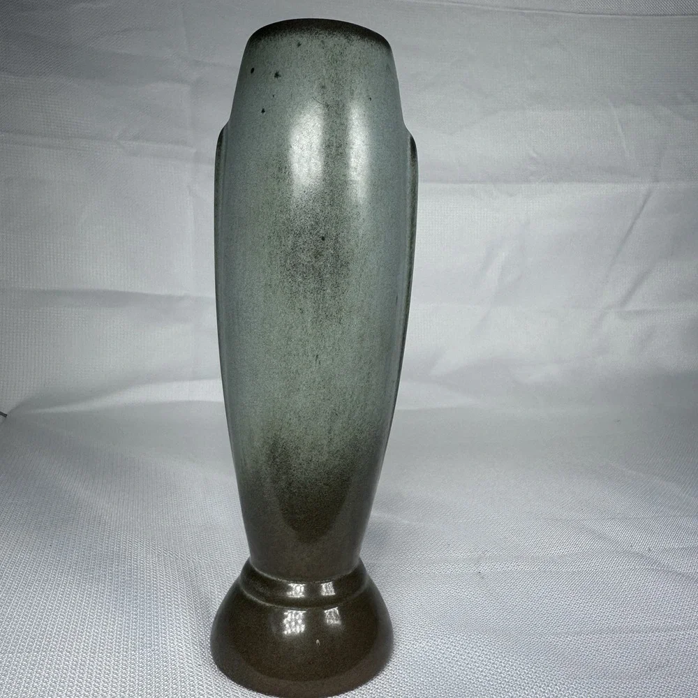 Frankoma Pottery Vase #43 Prairie Green Tall Bud Vase Vintage USA